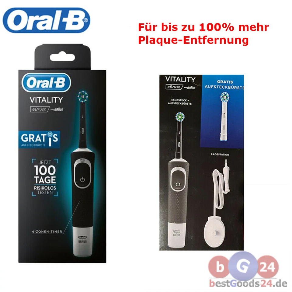Oral-B Vitality 100 eBrush elektrische Zahnbürste 2D Reinigungs-Technologie - Bild 2 von 4