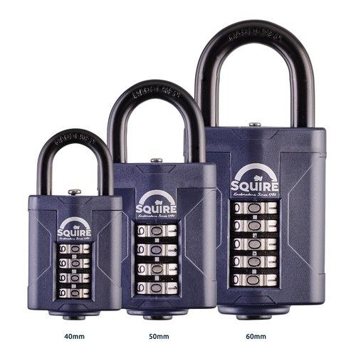 Squire Heavy Duty Closed Shackle Combination Padlock CP60/CS 5-Wheel 60mm - Picture 7 of 7