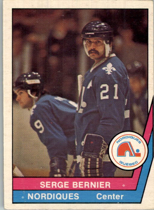 1977-78 O-Pee-Chee WHA Nordiques Hockey Card #60 Serge Bernier - EX
