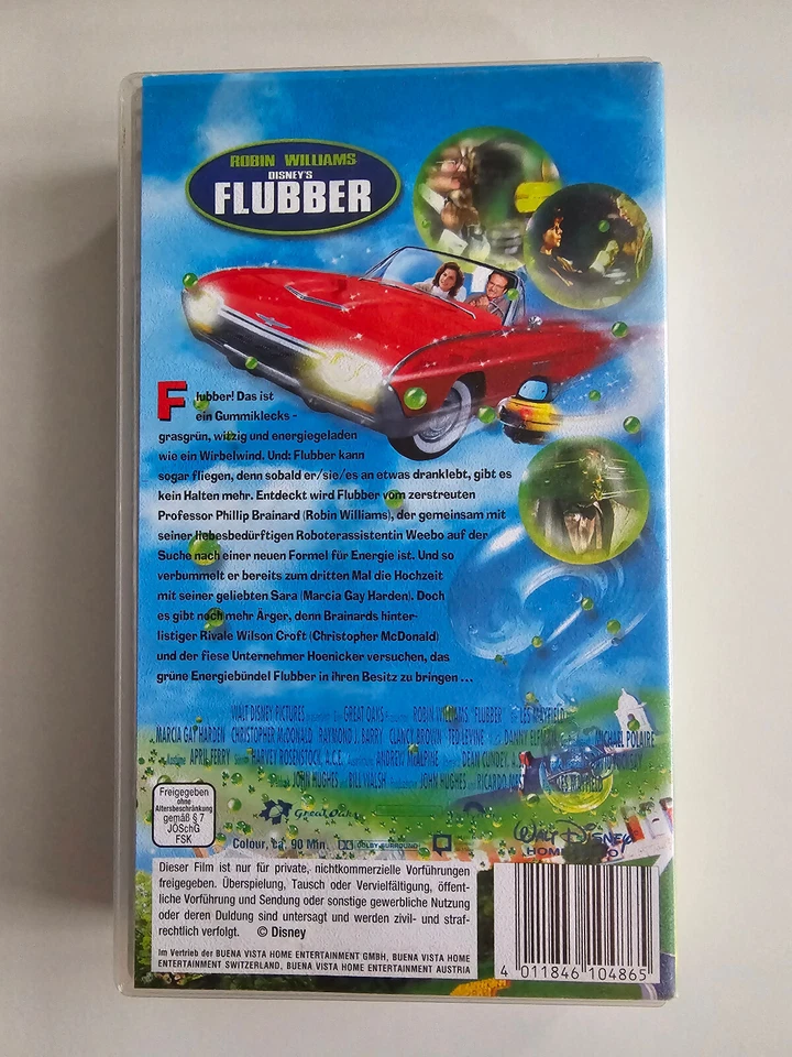 Robin Williams | Disney | Flubber | VHS | Vintage - Bild 2 von 4
