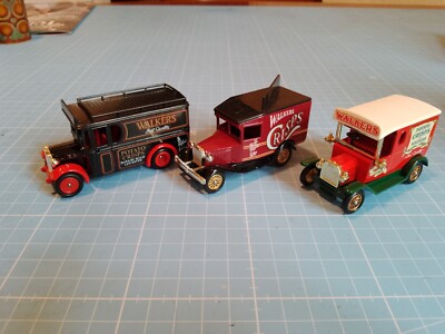 Lledo Days Gone Druckgussmodelle Wanderer Chips Werbe-Set 3 Vans Ford T