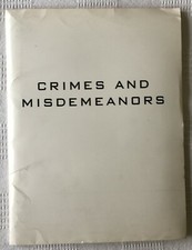 CRIMES AND MISDEMEANORS Original Press Kit (Martin Landau, Woody Allen)