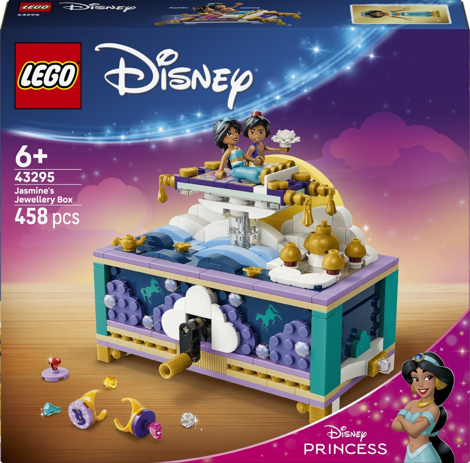 Lego Il Portagioie Di Jasmin (43295, Disney) - Immagine 2