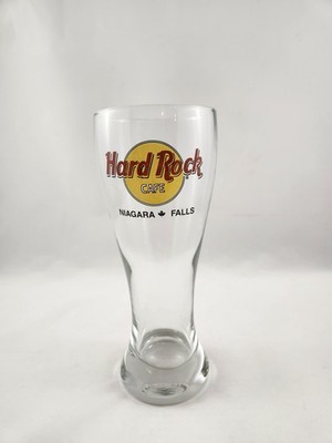 Hard Rock Cafe 20 ounce Pilsner Beer Glass Niagara Falls Canada