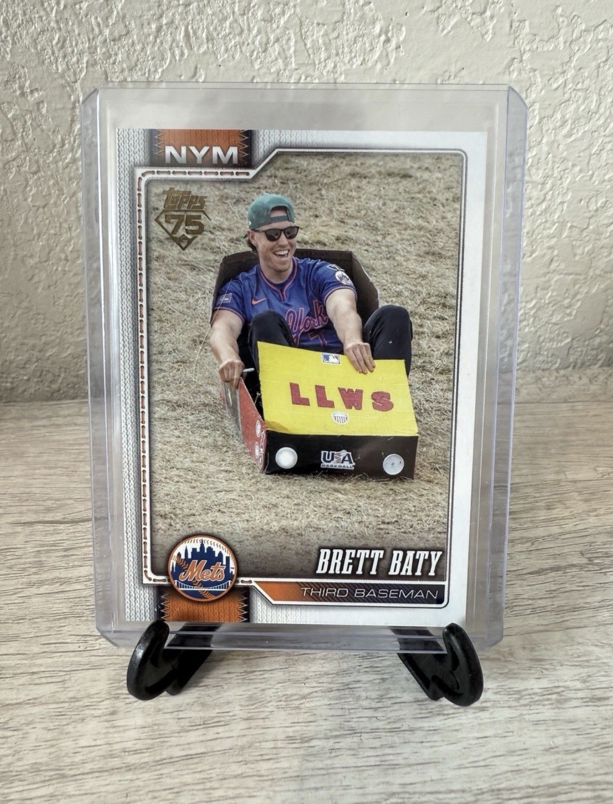 2026 Topps Series 1 Golden Mirror Brett Baty #347 New York Mets SSP