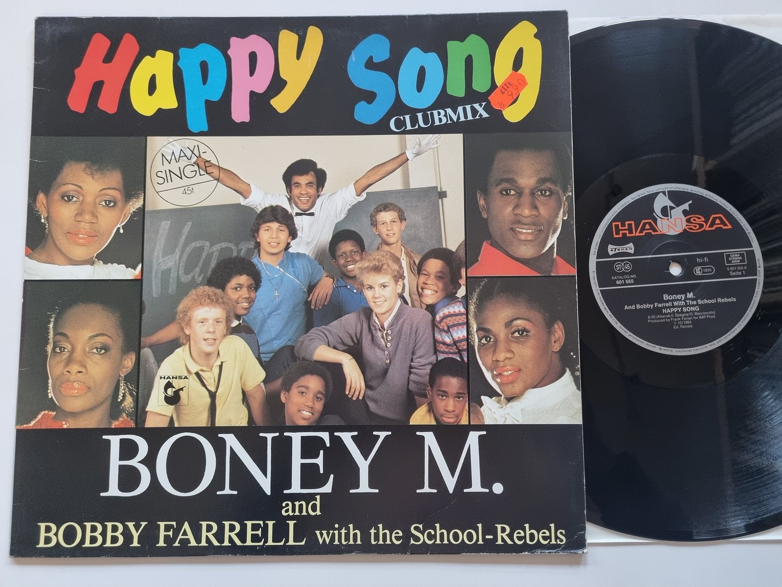 Boney M./ Bobby Farrell - Happy Song (Clubmix) 12'' Vinyl Maxi Europe