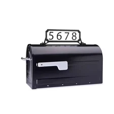 Architectural Mailboxes Manhattan Address Plaque Black Double Sided Reflective