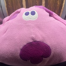 Vintage 2001 Blue's Clues Magenta 30" Plush Pillow Dog HUGE Stuffed Animal EUC