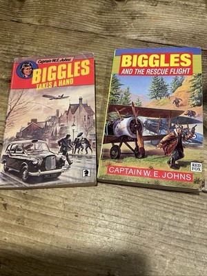 Biggles Takes a Hand Paperback Books  W. E. Johns And The Resco Flight 2 X