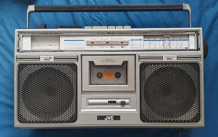 Collectible retro vintage radio tape recorder JVC - RC 646 made in