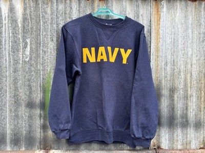 VINTAGE USN US NAVY PT SWEATSHIRT - SOFFE - SMALL GRADE-1
