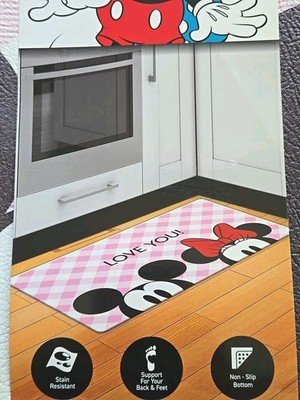  Disney  Mickey & Minnie Mouse Anti Fatigue Kitchen Mat 18x30''