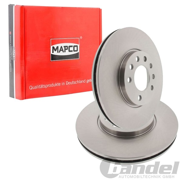 2X Mapco Bremsscheiben 285Mm BelÜFtet Vorne Passend FüR Fiat Croma Opel Signum V-image