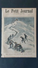 Antique 1901 French Alpine Print – Le Petit Journal Cover – Mont Blanc – Vintage