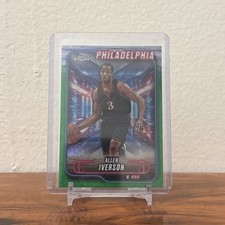 2024-25 Topps Chrome - Allen Iverson #94 Green Topps Refractor 🏀