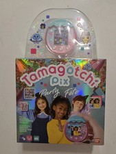 Tamagotchi Pix Party Confetti Pink Open Box, Never Used 