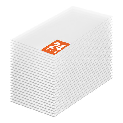 24 Pack Polycarbonate Greenhouse Panels 2' X 4' X 4mm UV Protected Roof Sheets
