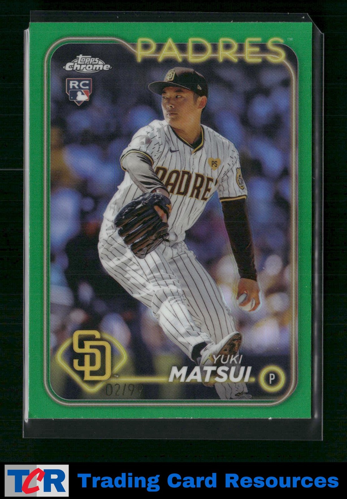 2024 Topps Chrome #116 Yuki Matsui Green Refractors #/99