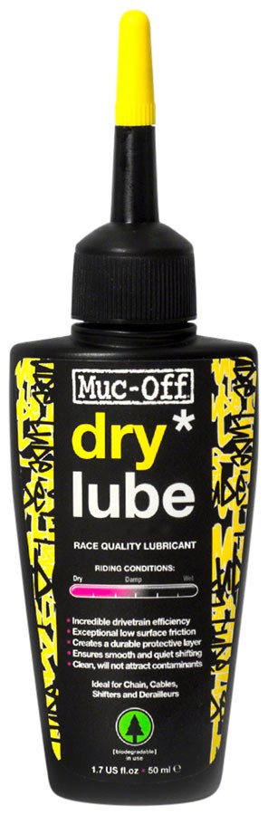 Muc-Off Bio Dry Bike Chain Lube 50 мл формула на основе воска гладкая 2990₽