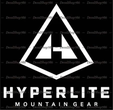 Hyperlite Mountain Gear -Outdoor Sports- Car Vinyl Die-Cut Peel N' Stick Decals