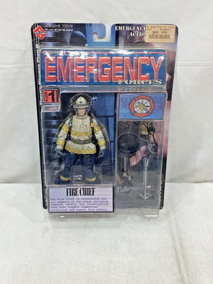2003 Plan-B Toys Special Emergency Forces Fire Dept Fire Chief Figure MOC Sealed