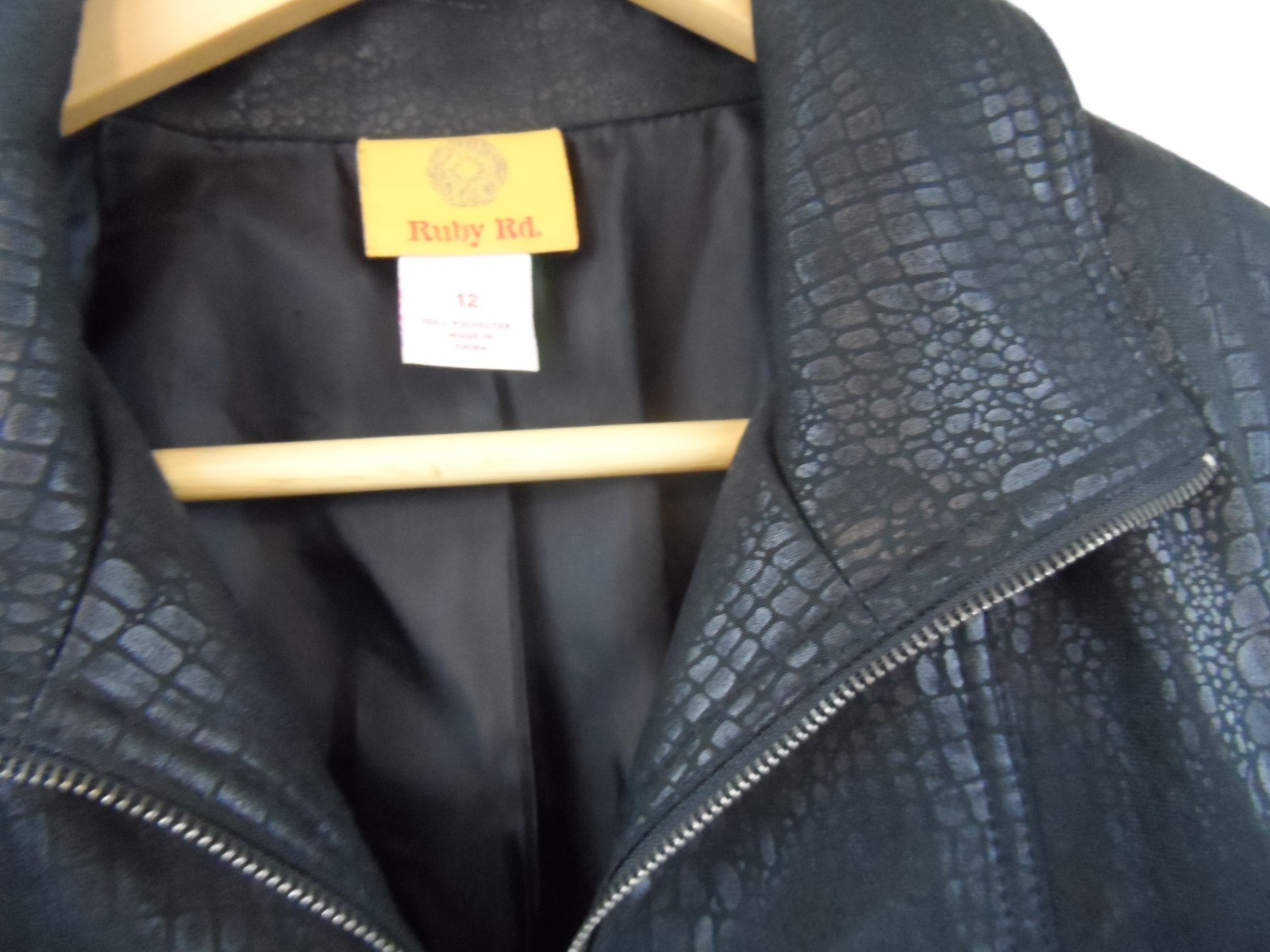 Ruby Rd Full Zip Jacket Polyester Black Women's S… - image 3