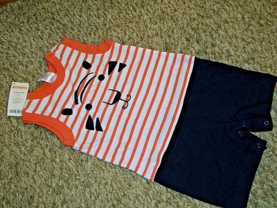 9P NWT 2016 GYMBOREE 12-18M TIGER FACE Tank Top Shorts Romper outfit