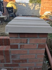 Pier caps. 2 brick pillar