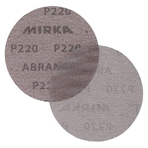 (TG. Grit 220) Mirka 9 a-232 – 220 12,7 cm 220 Grit mesh abrasive Dust free sa - 3