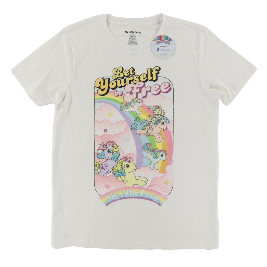 My Little Pony Let Yourself Be Free T Shirt Tinta Unita Bianca Uomo L