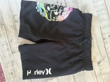 NWT Boys Hurley Triple Threat Board Shorts Black Blue Size 12/26 Swim Trunks