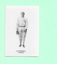 (1)  A.E. RUSSELL 1992 BLACK REPRINT SERIES 1919 BLACK SOX MINI CARD  (N0725)