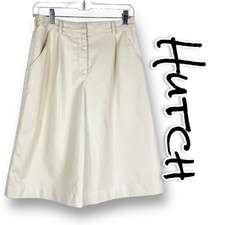 Hutch Faux Leather Long Shorts Seed Pearl High Waist Vegan Womens Size XS