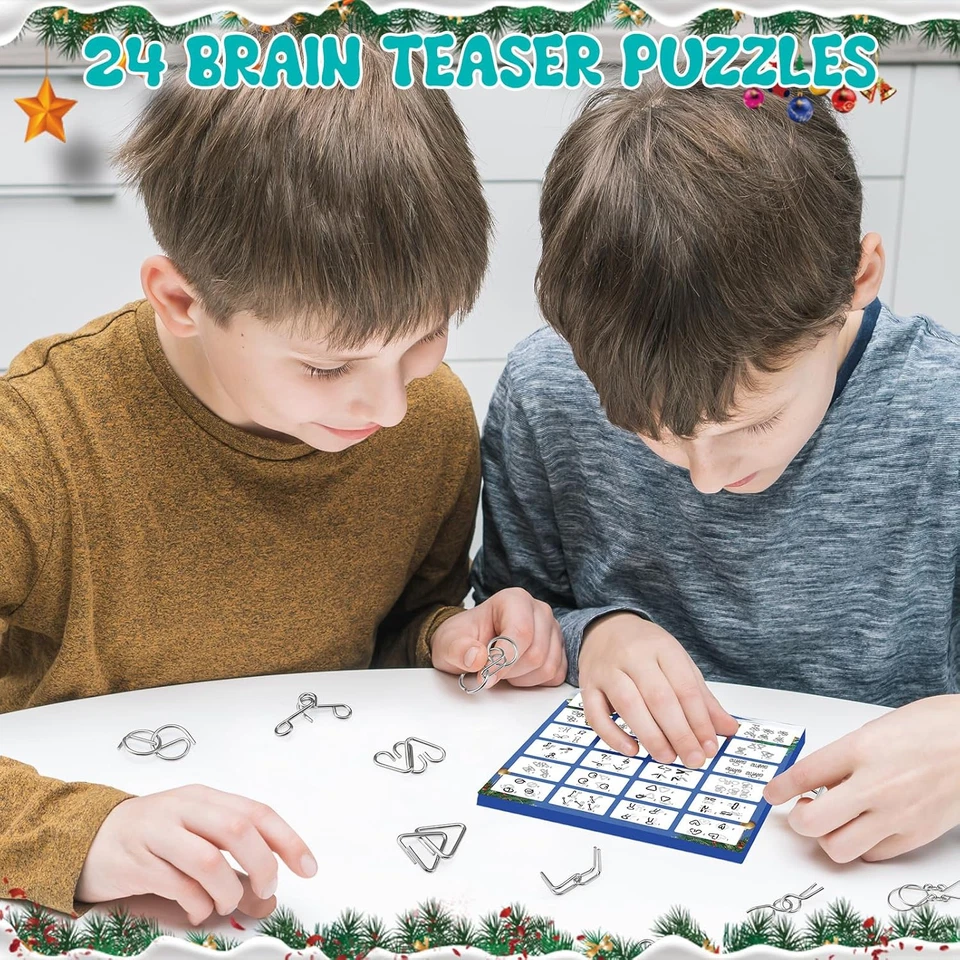 Calendario Avvento 2025 Divertenti Giochi Puzzle per Bambini, Regali Natale Calz - Immagine 4 di 4