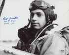 Bill Overstreet Signed 8x10 World War II WW2 B&W Photo AUTO PSA COA