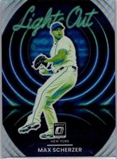 2022 Donruss Optic #LO-9 Max Scherzer Lights Out Holo Prizm