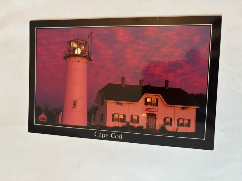 MA Lighthouse Postcard Cape Cod