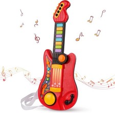 Kids Guitar 2 in 1 Musical Instruments for Kid Piano Toddler Toy Guitar with Str