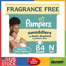 Pampers Swaddlers Baby Diapers Size Newborn Fragrance Free 84 Count