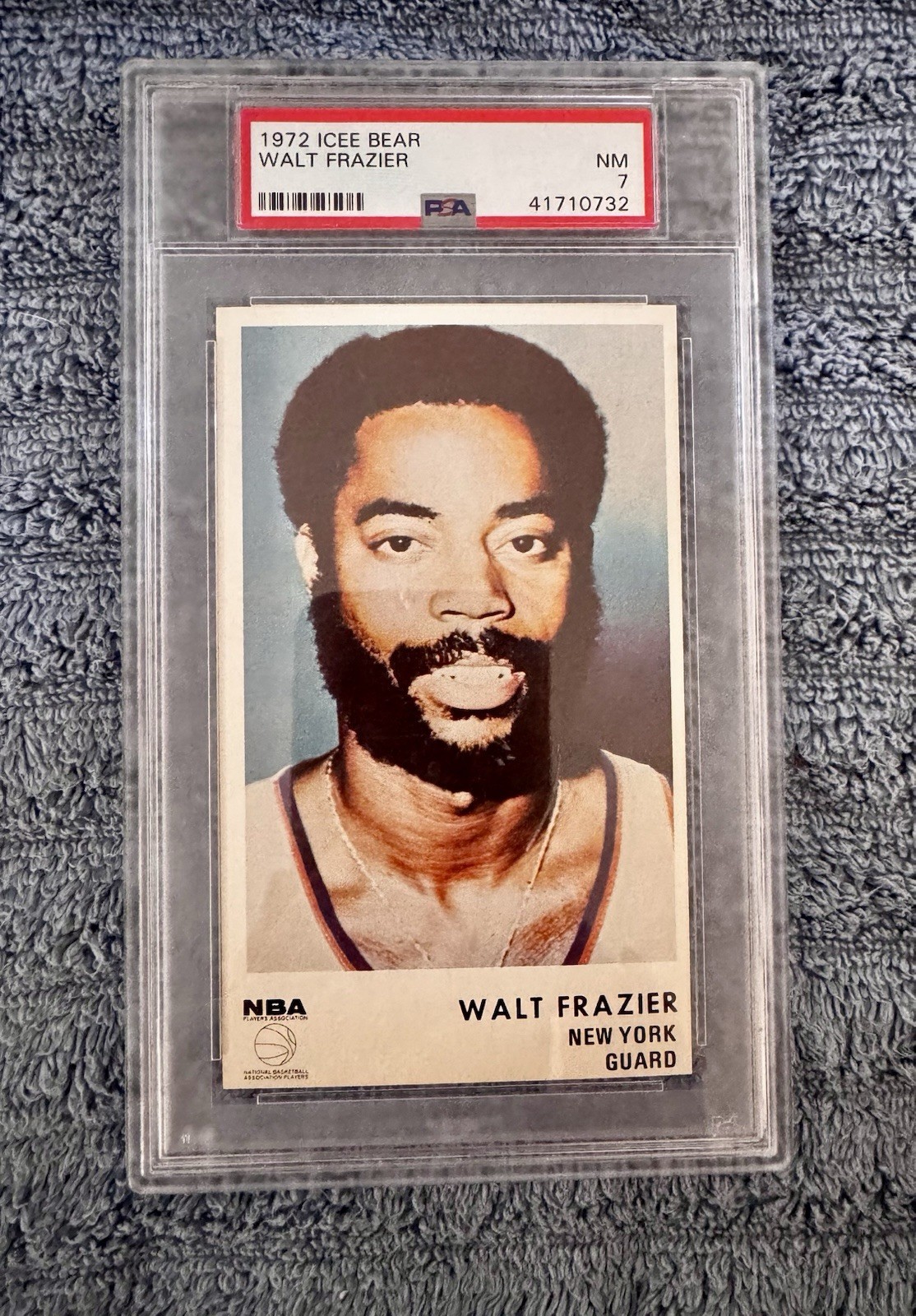 1972 Icee Bear Walt Frazier PSA 7 NM