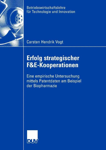 Carsten Hendrik Vogt | Erfolg strategischer F&E-Kooperationen | Taschenbuch