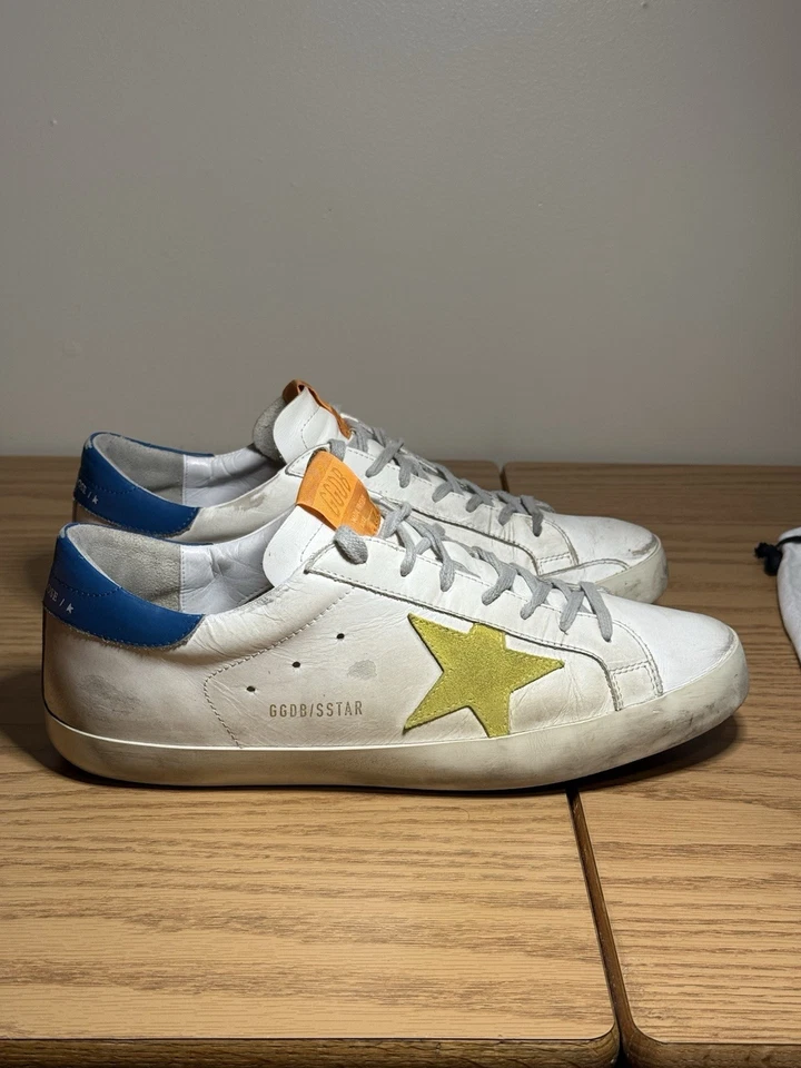 Golden Goose Superstar amarillo y azul — auténtico con bolsa antipolvo original Foto 3 de 4