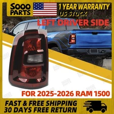 Left Driver Side Halogen Tail Light Brake Lamp For 2025-2026 Ram 1500 68531047AA