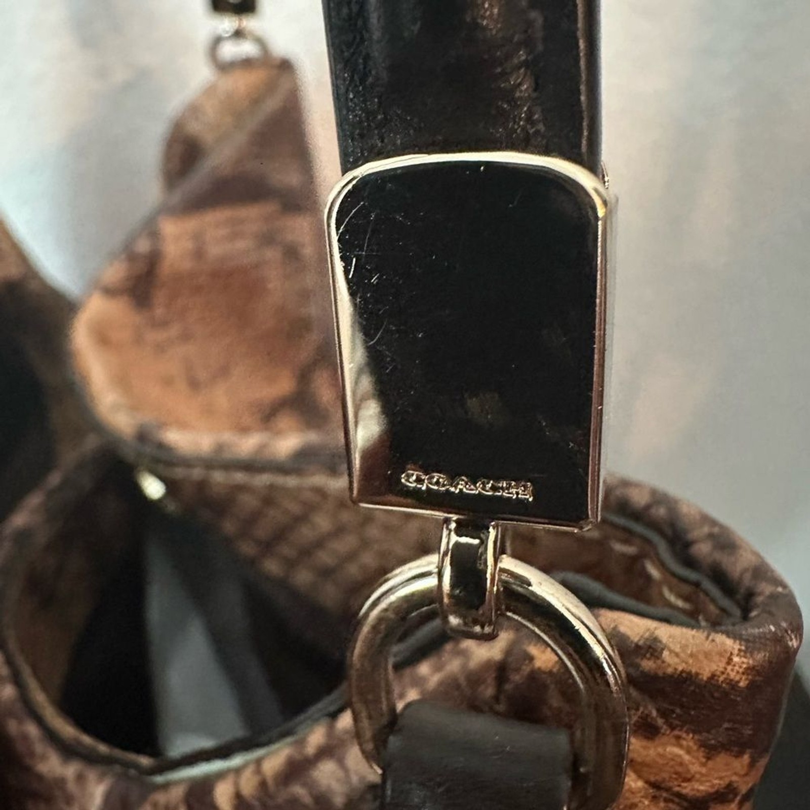 COACH Phoebe Limited Edition Python Snakeskin Emb… - image 11