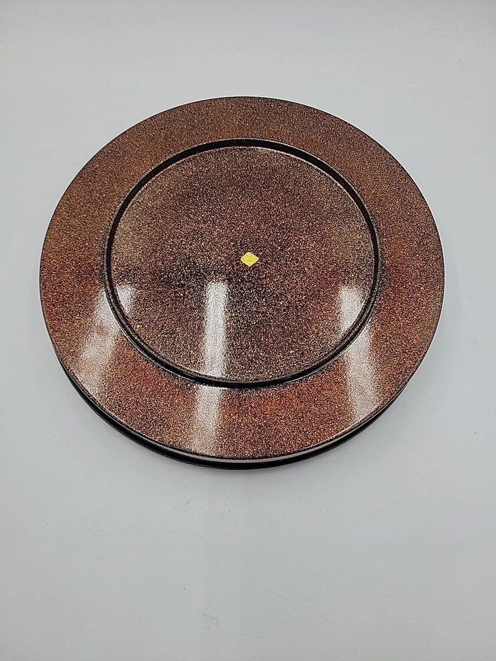Midcentury OMC Japan Round Bento Box Sectioned Lidded Tray Insert 14in Vintage  - Image 4 of 4