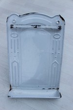 Antiker L&ouml;ffelhalter Emaille Wandhalter Vintage Rarit&auml;t K&uuml;che L&ouml;ffelbrett