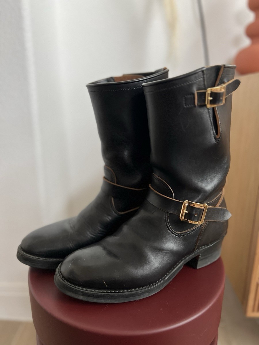 Attractions Bilt Buck Lot 444 Engineer Boot Black Size 8.5D RARE