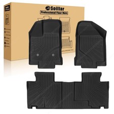 For 2011 2012 2013 2014 Ford Edge Sport Utility Tpe 2 Row Floor Mats Liner Black