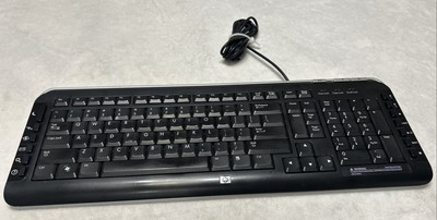 HP Multimedia Keyboard Model KB-0630 Black Wired P/N 5188-6077