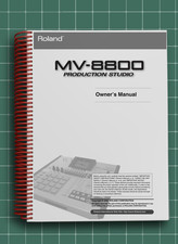 Roland MV-8800   3 in 1 Owners Manual Guide I...